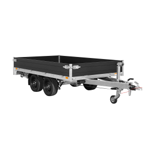 Remorque plateau ridelles SARIS Black Edition – 276 x 170 cm – PTAC 2000 kg