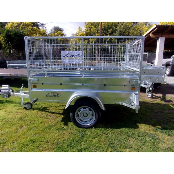 Remorque Lider Robust – caisse basculante – ridelles acier renforcées – Image 2