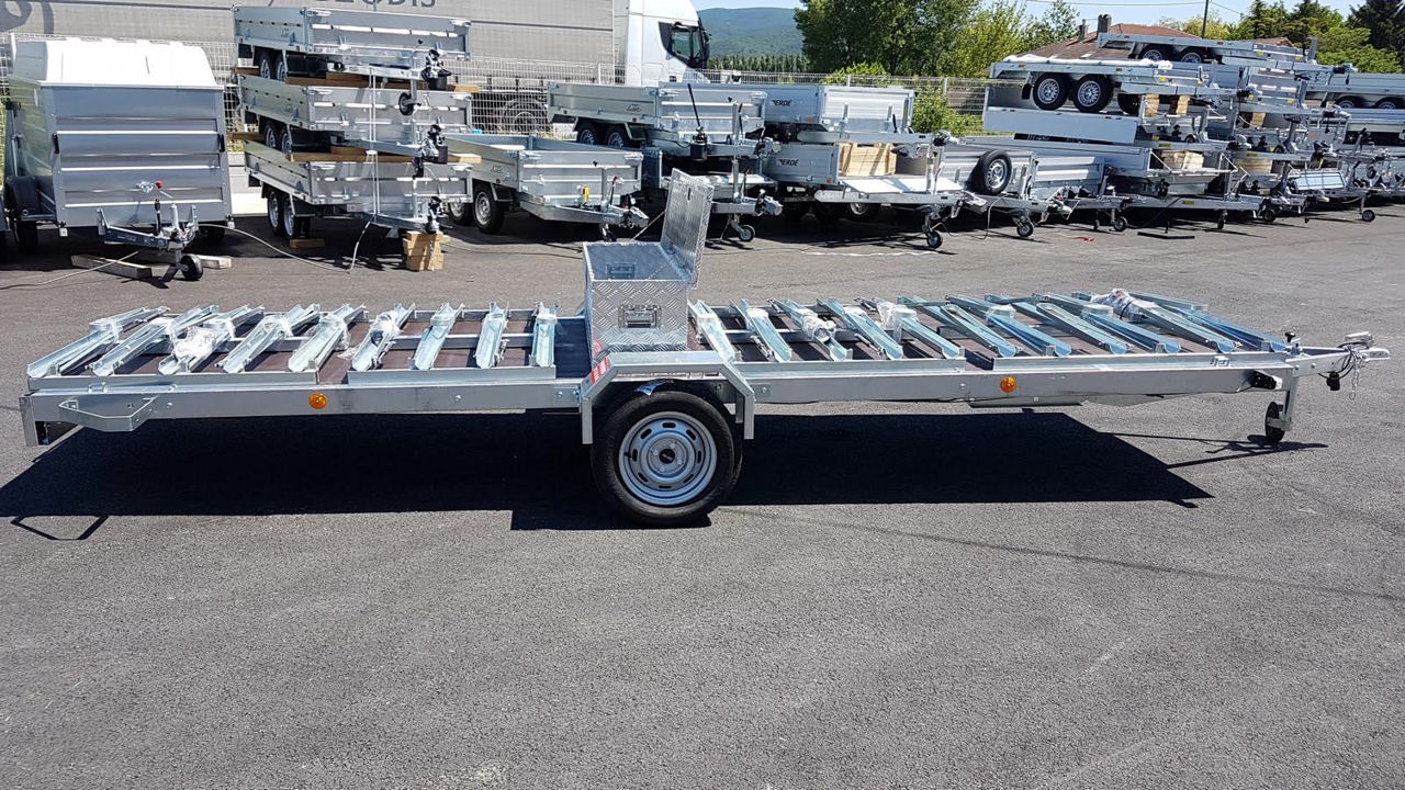 Remorque porte-vélos Jalon – 375 x 135 cm – jusqu'à 15 vélos – PTAC 500 ou 750 kg – Image 3