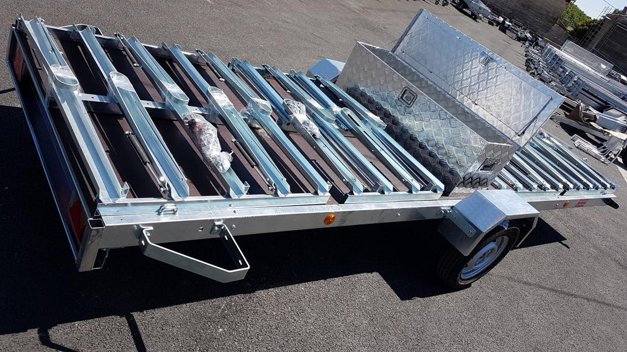 Remorque porte-vélos Jalon – 375 x 135 cm – jusqu'à 15 vélos – PTAC 500 ou 750 kg – Image 5