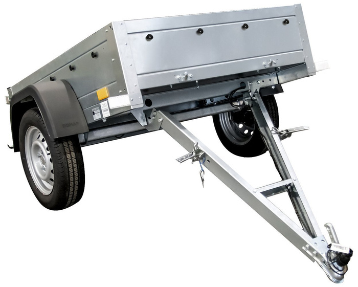 Remorque de jardin Unitrailer Garden Trailer 150 Kipp – ridelles 70 cm – PTAC 750 kg