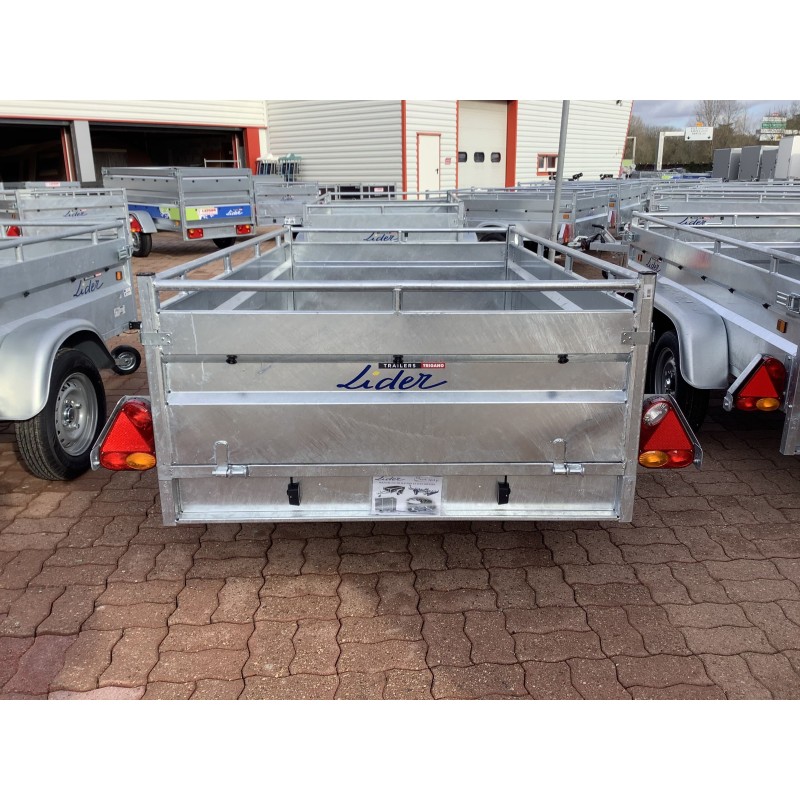Remorque basculante Lider Robust – 253 x 134 cm – essieu à barre de torsion – PTAC 1500 kg – Image 5