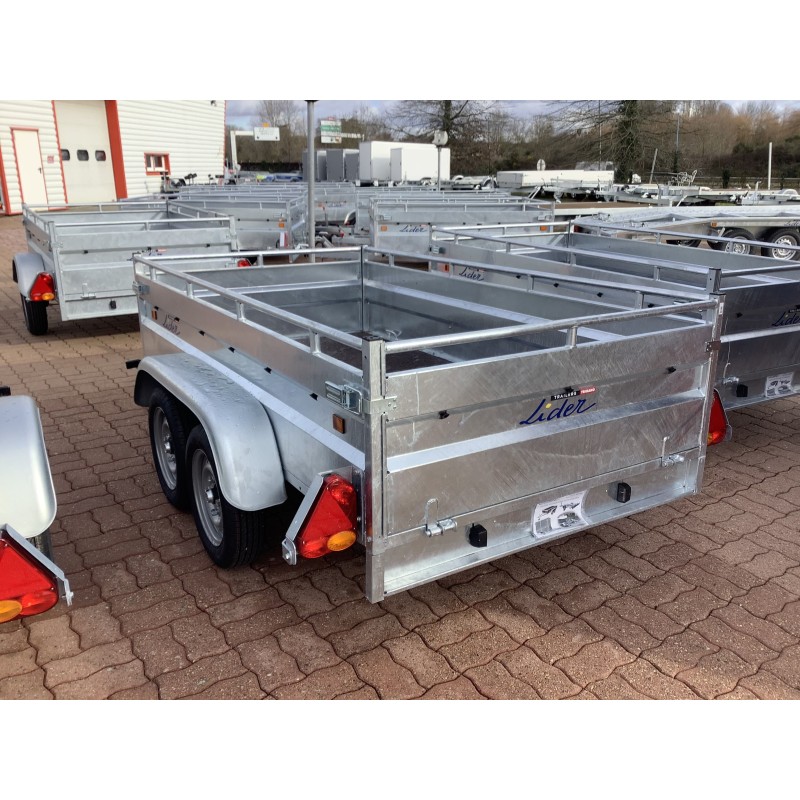 Remorque basculante Lider Robust – 253 x 134 cm – essieu à barre de torsion – PTAC 1500 kg – Image 6