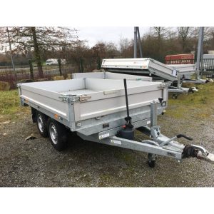 Remorque tribenne aluminium SARIS – 306 x 184 cm – PTAC 3500 kg