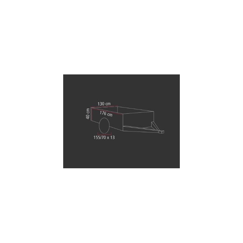 Remorque bagagère SOREL Rustique R170 – modulable en plateau – sans carte grise – Image 4