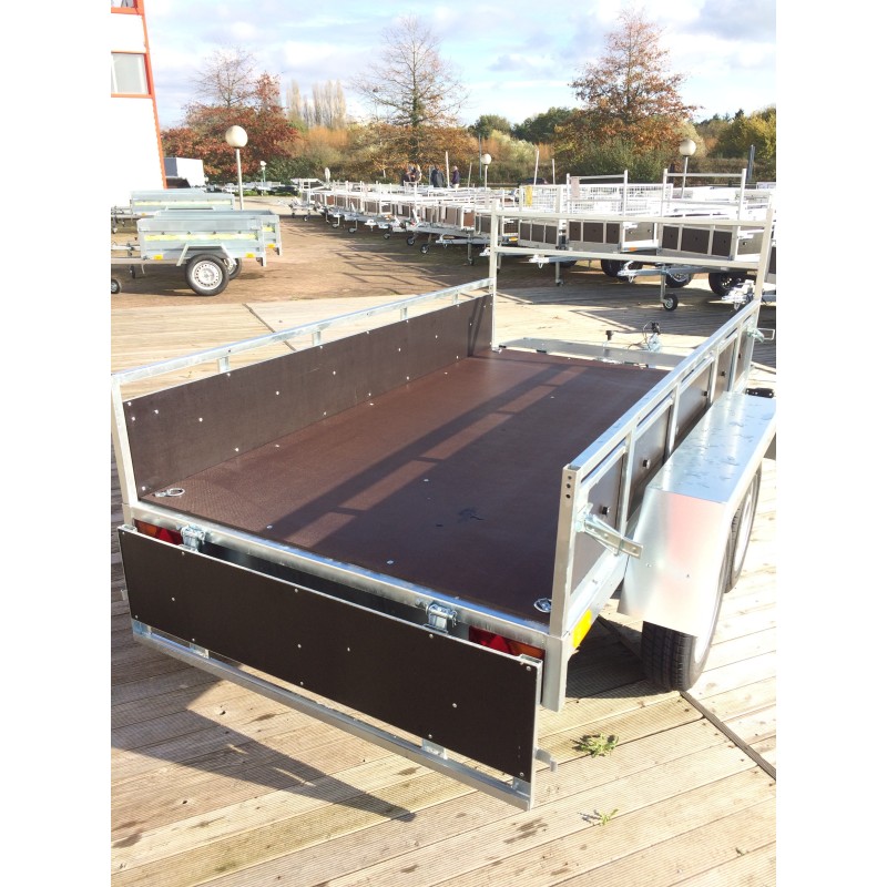 Remorque bagagère bois SOREL 96002SB – double essieu – ridelles bois à renforts galvanisés – Image 5