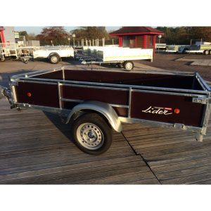 Remorque bagagère bois Lider 45460 – 251 x 133 cm – caisse basculante – sans carte grise