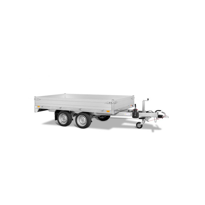 Remorque benne SARIS K1 – 306 x 170 cm double essieu – pompe électrique – PTAC 2000 kg – Image 3