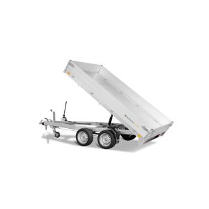 Remorque benne SARIS K1 – 306 x 170 cm double essieu – pompe électrique – PTAC 2000 kg
