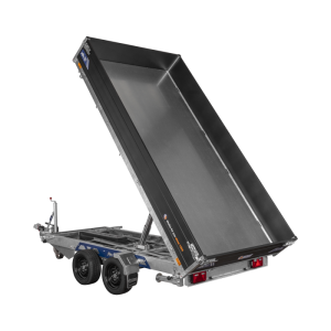Remorque tribenne SARIS – 356 x 184 cm – pompe électrique – PTAC 3500 kg