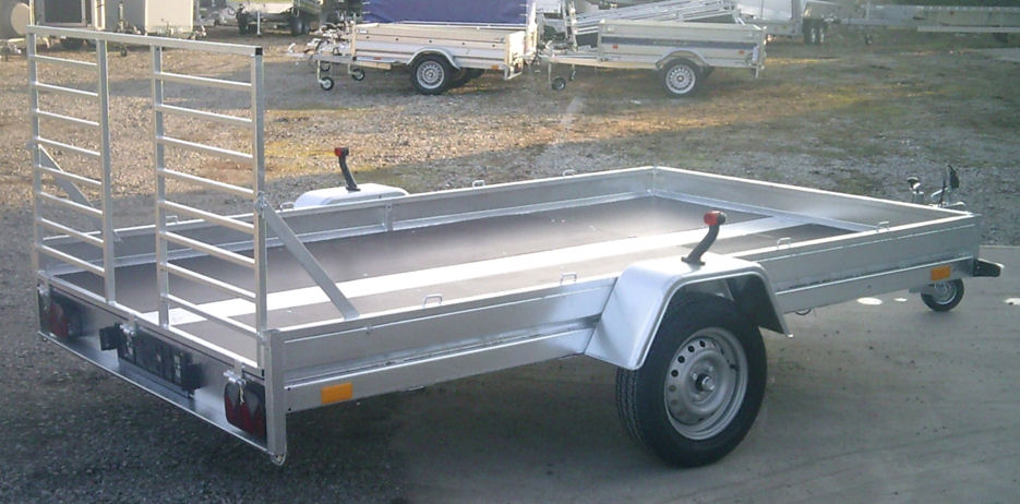Remorque plateau basculant Boro BOP 737 – 300 x 172 cm – PTAC 500 ou 750 kg – Image 3
