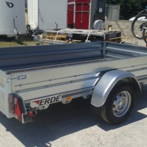 Remorque plateau basculant Erde Expert PLM 150 F – 250 x 150 cm freinée – PTAC 750 à 1000 kg