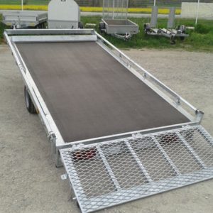 Remorque plateau Lider 33630 – 355 x 180 cm roues sous caisse – PTAC 1100 à 1500 kg