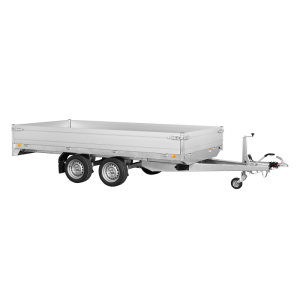 Remorque plateau SARIS – 356 x 170 cm – roue jockey XXL – PTAC 2700 kg