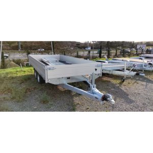Remorque plateau SARIS – 306 x 184 cm – galvanisation intégrale – PTAC 2700 kg