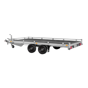 Remorque plateau basculant SARIS Transporter – 406 x 204 cm – rampes intégrées – PTAC 2700 kg