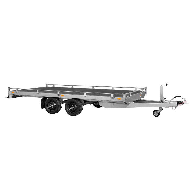 Remorque plateau basculant SARIS Transporter – 406 x 204 cm – rampes intégrées – PTAC 2700 kg – Image 3