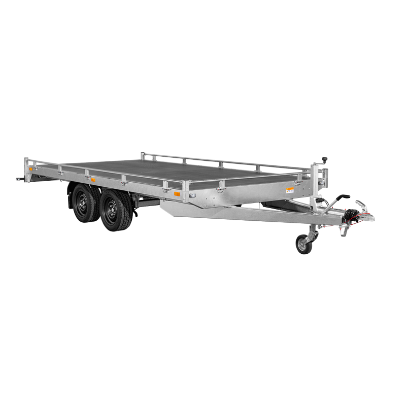 Remorque plateau basculant SARIS Transporter – 406 x 204 cm – rampes intégrées – PTAC 2700 kg – Image 4