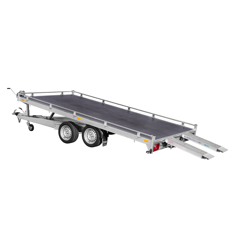 Remorque plateau basculant SARIS Transporter – 406 x 204 cm – rampes intégrées – PTAC 2700 kg – Image 5