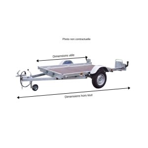 Remorque plateau SOREL Parc et Jardin – 306 x 166 cm – PTAC 1300 kg