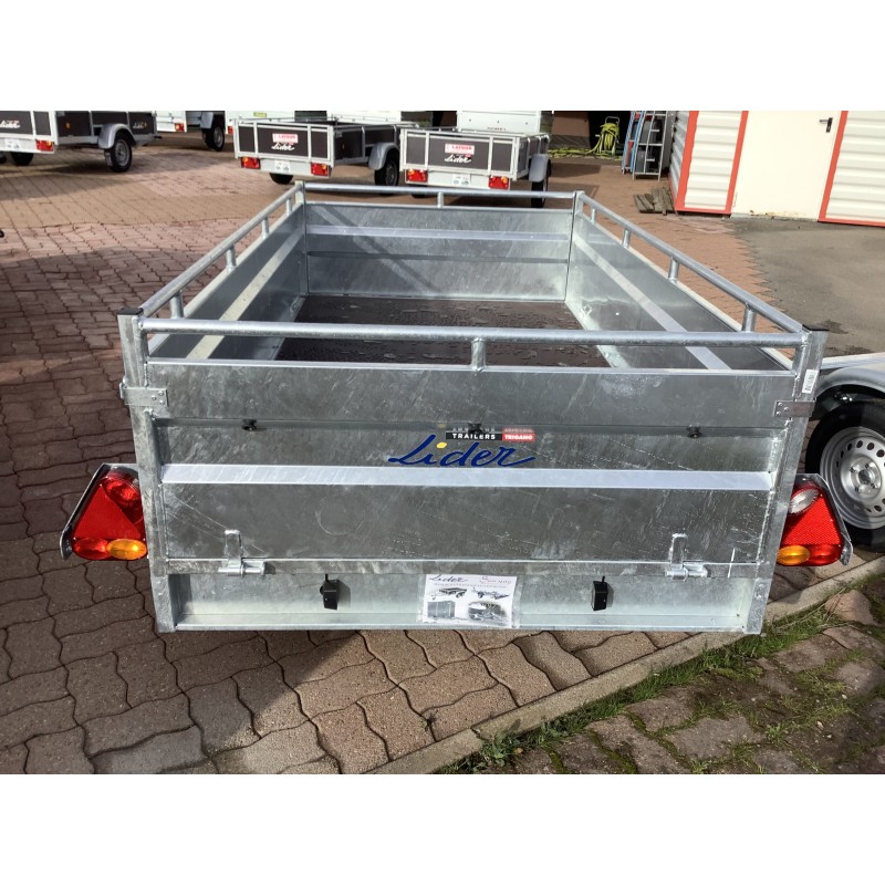 Remorque Lider Robust double essieu – 253 x 134 cm – flèche en profil U – PTAC 750 kg – Image 6