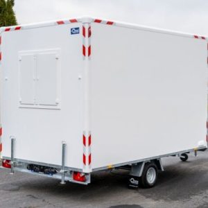 Remorque de chantier BLYSS Stay Basic – charge utile 600 kg – vestiaire et stockage